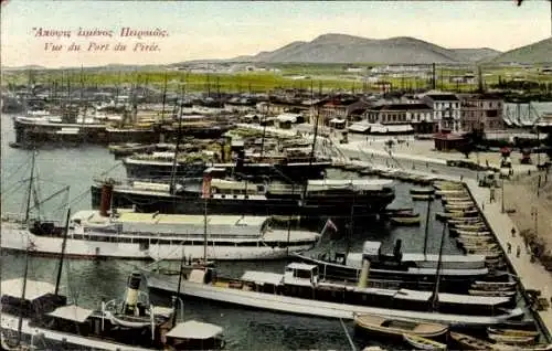 Ak Piräus Griechenland, Pirée, Hafenbild