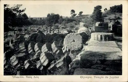 Ak Olympia Griechenland, Jupitertempel