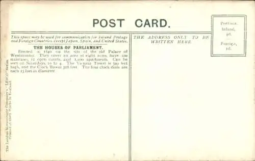 Ak London City England, Houses of Parliament