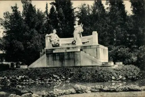 Ak Bergamo Alta Lombardia, Gaetano Donizetti Denkmal