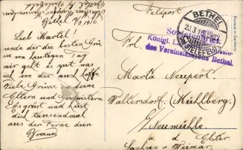 Ak Du bist die ruh, Du bist der Frieden, Frau mit Blumensträußen