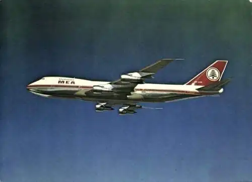 Ak Libanesisches Passagierflugzeug der MEA, Boeing 747, OD-AGH