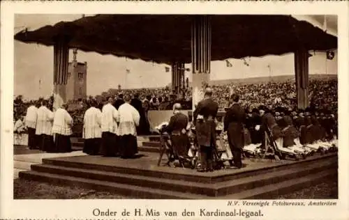 Ak Amsterdam Nordholland Niederlande, Euch. Congres 1924, Onder de H. Mis van den Kardinaal-legaat