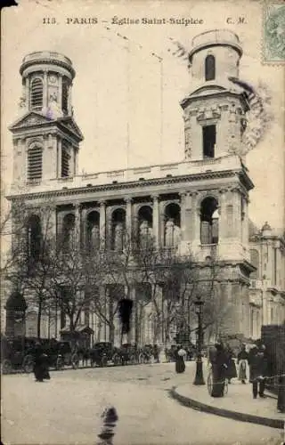 Ak Paris VI, Kirche Saint Sulpice