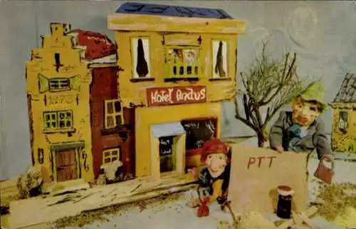 Ak Puppen, Kasper und Räuber