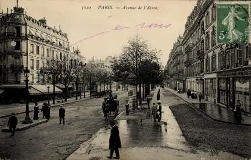 Ak Paris VIIIe Élysée, Avenue de l’Alma