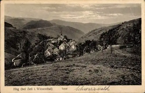 Ak Häg Ehrsberg im Schwarzwald Baden, Totalansicht