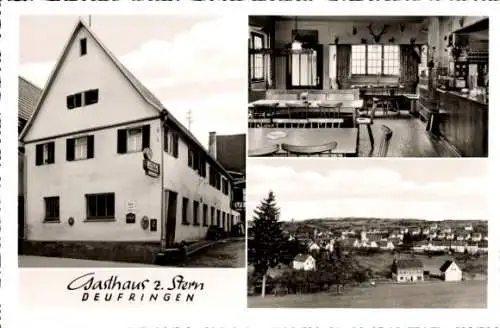 Ak Deufringen Aidlingen in Württemberg, Gasthaus zum Stern, Ortsansicht