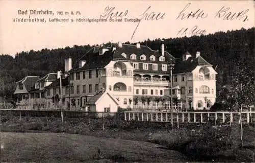 Ak Bad Dürrheim im Schwarzwald, Kurhaus, Kindersolbad