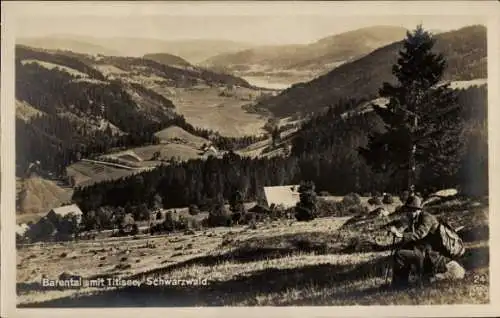 Ak Titisee Neustadt im Breisgau Hochschwarzwald, Bärental, Panorama