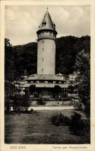 Ak Bad Ems an der Lahn, Wasserturm