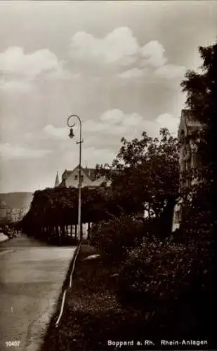 Ak Boppard am Rhein, Rhein-Anlagen