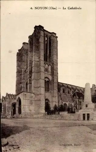 Ak Noyon Oise, Kathedrale