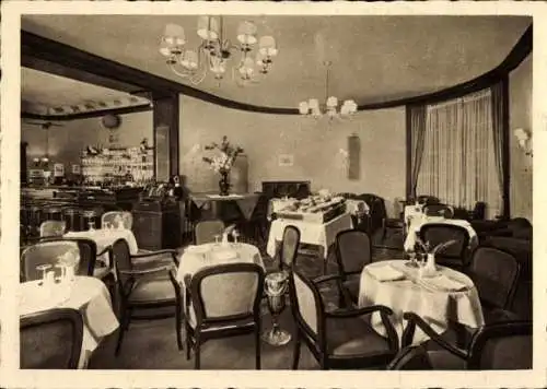 Ak Berlin Charlottenburg, Kurfürstendamm 210, Restaurant Robin Hood, Innenansicht