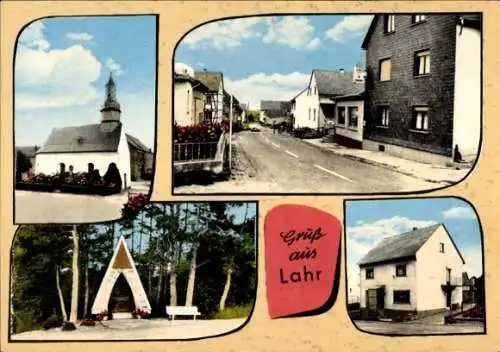 Ak Lahr im Hunsrück, Kirche, Dorfstraße, Haus