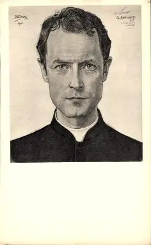 Künstler Ak Toorop, Jan, Dr. Mr. Charles Raaymakers S. J.