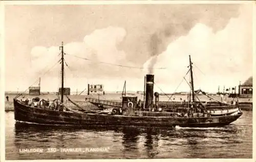 Ak Ĳmuiden Velsen Nordholland, Trawler Flandria, Fischerboot