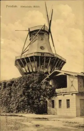 Ak Potsdam Sanssouci, Historische Mühle