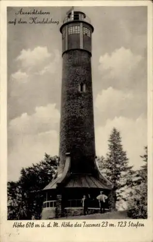 Ak Littfeld Kreuztal in Westfalen, Aussichtsturm, Kindelsberg