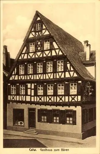 Ak Calw im Schwarzwald, Gasthaus zum Bären