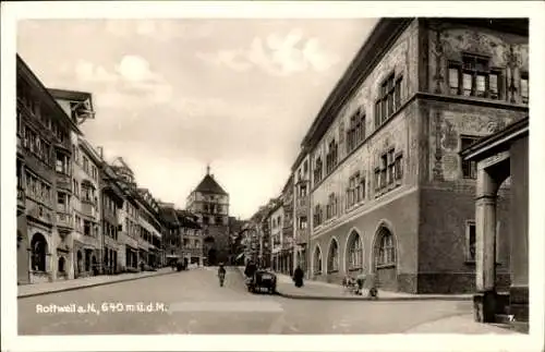 Ak Rottweil am Neckar, Straßenansicht