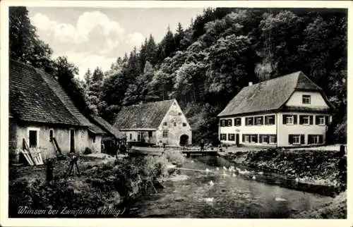 Ak Wimsen Hayingen auf der Schwäbischen Alb, Teilansicht