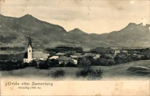 Ak Törwang Samerberg in Oberbayern, Panorama