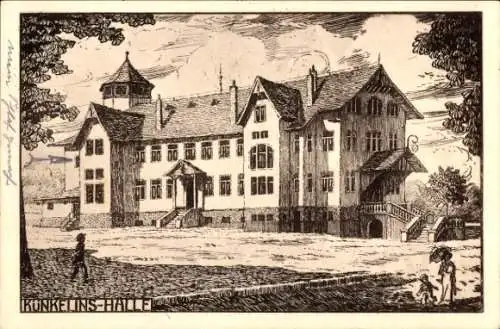 Künstler Ak Schorndorf in Württemberg, Künkelins-Halle