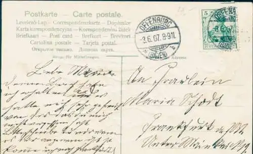 Präge Stoff Ak Liebespaar in Elsässer Tracht