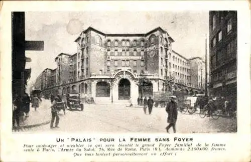 Ak Paris VIII, Palast für obdachlose Frauen