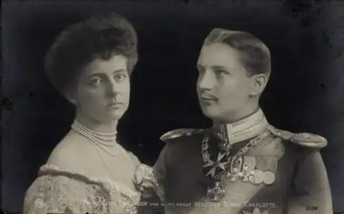 Ak Prinz Eitel Friedrich von Preußen, Sophie Charlotte von Oldenburg