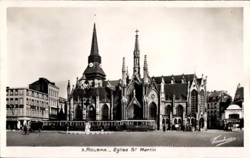 Ak Roubaix Nord, Kirche St. Martin