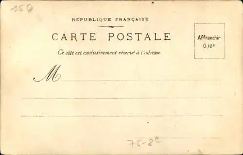 Künstler Ak Paris VIIIe Élysée, Boulevard de la Madeleine, Magasins des Trois Quartiers