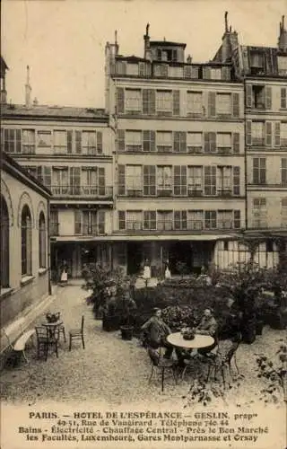 Ak Paris XV Vaugirard, rue de Vaugirard, Hotel de l'Esperance