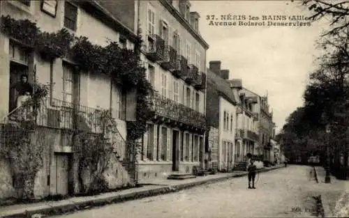 Ak Néris les Bains Allier, Avenue Boisrot-Desserviers