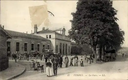 Ak Vesoul Haute Saône, Bahnhof