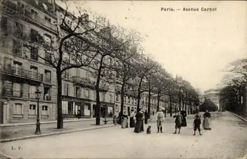 Ak Paris 17., Avenue Carnot