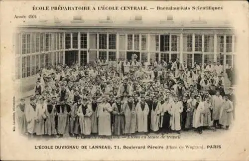 Ak Paris 17. Jahrhundert, Boulevard Pereire, Schule Duvignau de Lanneau