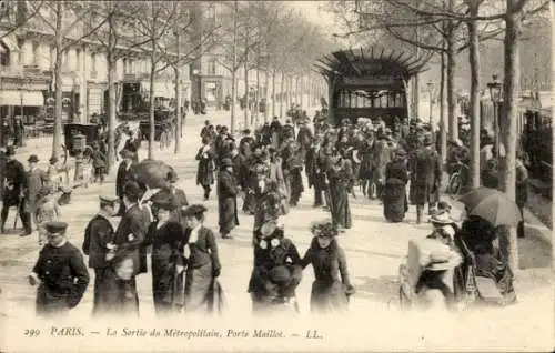 Ak Paris 17. Jahrhundert, Metropolitan, Porte Maillot