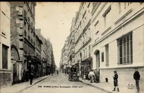 Ak Paris 17., Rue Rennequin
