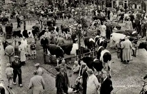 Ak Purmerend Nordholland Niederlande, Viehmarkt