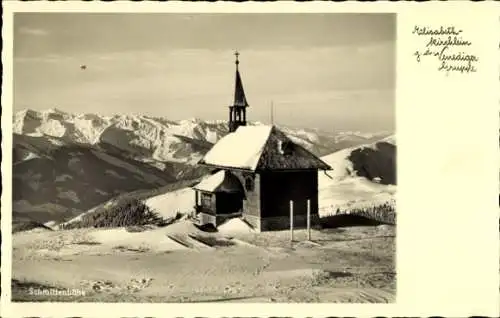 Ak Zell am See in Salzburg, Schmittenhöhe, Elisabethkirchlein