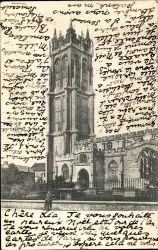 Ak Glastonbury Südwestengland, Kirche