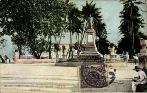 Ak Veracruz Mexico, Denkmal Gutierrez Zahora