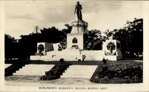 Ak Buenos Aires Argentinien, Denkmal Admiral Brown