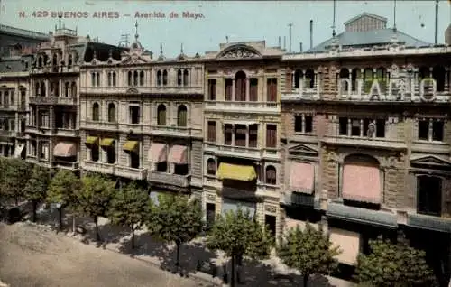 Ak Buenos Aires Argentinien, Avenida de Mayo, El Diario