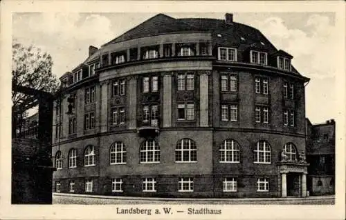 Ak Gorzów Wielkopolski Landsberg an der Warthe Ostbrandenburg, Stadthaus