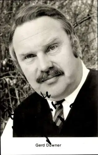 Ak Schauspieler Gerd Duwner, Portrait, Autogramm