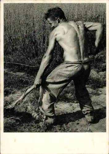 Ak IFA Internationale Foto-Ausstellung München 1939, Walter Fiedler, Erdarbeiter