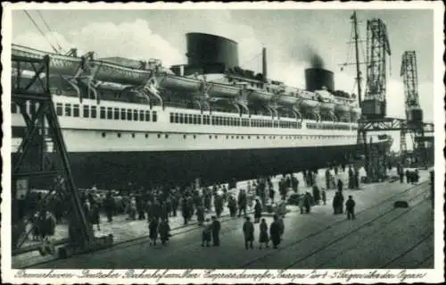 Ak Bremerhaven, Expressdampfer Europa, Norddeutscher Lloyd Bremen